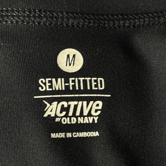 Old Navy Active Semi-Fitted Half Zip Pullover Black Size Medium - Picture 6 of 8